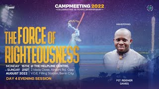 Day 4 Evening Session Pst Reigner Davies  Camp Meeting 2022 [upl. by Sorvats241]