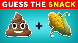 Guess The SNACK By Emoji 🍟🍫 Emoji Quiz  Quiz Kingdom [upl. by Nnasor]