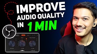 OBS Studio Mic Settings  Get Crisp amp Clear Voice in 1 Min Hindi [upl. by Okramed]