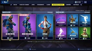 FORTNITE  Boutique du 20 février Skins quotAS DES PISTESquot [upl. by Oesile]