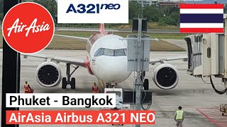 Trip Report  AirAsia Airbus A321 NEO  Phuket  Bangkok Route [upl. by Launcelot948]