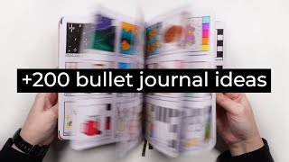 Bullet journal ideas MARATHON 💜 200 ideas for your bujo [upl. by On435]