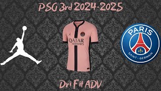 Unboxing Maillot PSG Paris Nike 2425 Third Player Issue Authentic Dri Fit ADV [upl. by Necaj440]