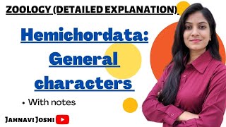 General characteristics of Hemichordata Notes Bsc 2nd year [upl. by Fabrin687]