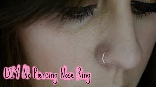 ☼ DIY No Piercing Nose Ring ☼ [upl. by Odab479]