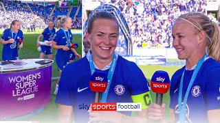 Magda amp Pernilles final goodbye to Chelsea after sealing the WSL title 💙💙 [upl. by Assirrak]