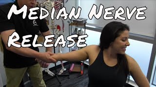 Median Nerve Compression  MSR Release Protocol [upl. by Arebma]