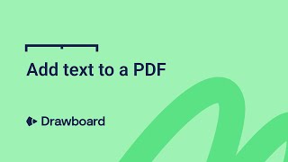 How to add text to a PDF using Drawboard PDF [upl. by Okim]