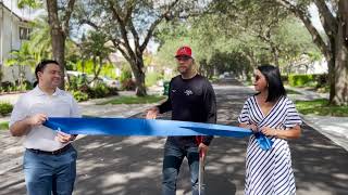 Ribbon Cutting for the NW 166th Street Drainage Improvements Project  Town of Miami Lakes [upl. by Valencia]