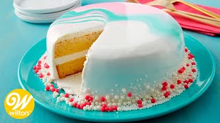 How to Make a Mirror Glaze Cake  Wilton [upl. by Nwahsit86]