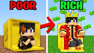 Minecraft but From POOR to RICH [upl. by Jandy]