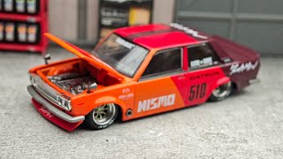 Datsun 510 Street Racing V3 Indonesia Exclusive IDE 11 by Kaido House Mini GT  UNBOXING and REVIEW [upl. by Mlehliw290]