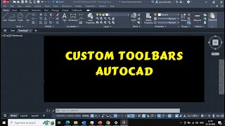 How to create Custom toolbarsAutoCAD tips amp Tricks [upl. by Shaffer371]