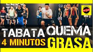 🔥🔥🔥 Entrenamiento TABATA En Casa 4 MINUTOS 🔥🔥👉 Como QUEMAR GRASA Abdominal Rápido 🔥🔥🔥 [upl. by Hiltan]