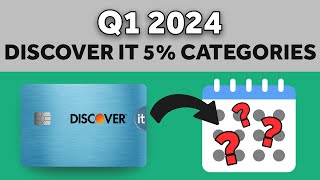 📢 SURPRISING Q1 2024 Categories for the DISCOVER IT Cash Back Card 📅 Discover 5 Cash Back Calendar [upl. by Frangos540]