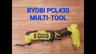 Ryobi Multi Tool PCL430 Walk Through and Blade Change [upl. by Irahc197]