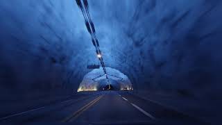 Driving Lærdal tunnel from Voss Norway [upl. by Anilef]