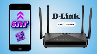 رفع SNR في راوتر Dlink DSLG2452GE بإستعمال الهاتف [upl. by Enttirb]