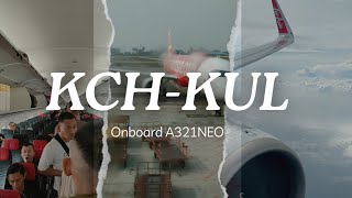 AirAsia AK5203 Kuching to Kuala Lumpur Flight Experience [upl. by Eupheemia467]