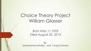 Choice Theory [upl. by Nyltyak]