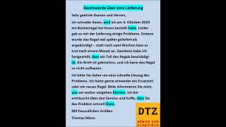 GAST DTZ B1 Briefe schreiben Prüfung B1 Neu 2024 dtz gastdtz gast briefschreiben Brief [upl. by Assilaj]