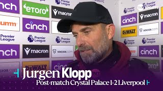 quotTHE SUBS MADE A MASSIVE DIFFERENCEquot 💪  Jurgen Klopp after Liverpools 21 win over Crystal Palace [upl. by Menedez]