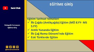 EG 7 EĞİTİME GİRİŞ ETTiLKÇAĞANTİK YUNAN ROMA [upl. by Griffith]