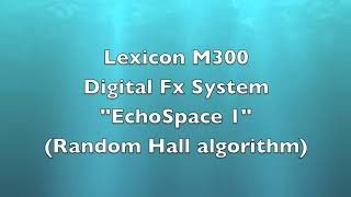 Lexicon M300 EchoSpace1 [upl. by Skoorb]