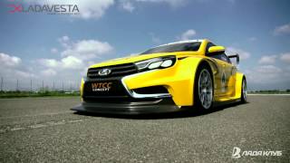 Официальное видео концепткара ЛАДА Веста Official video LADA VESTA WTCC CONCEPT MIAS2014 [upl. by Maryjane]