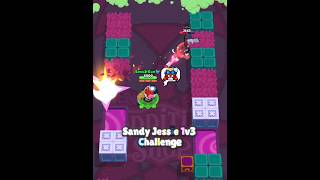 Sandy Jessie 1v3 Challenge 🫡🔥 BrawlStars Duels Shorts [upl. by Hillie]