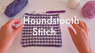 Houndstooth Stitch  How to Crochet [upl. by Reagan991]