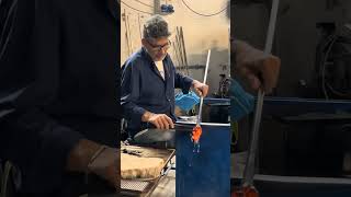 Glass idol horse making glassart glasscrafting muranoglass italy trendingvideo viralvideo [upl. by Nafri133]