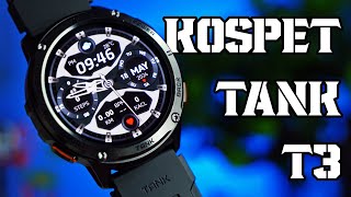 Kospet Tank T3 Smartwatch Full Review 2024 AMOLED Display  Aimless Studio [upl. by Yuji]