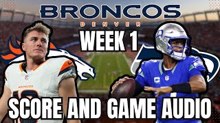 Denver Broncos vs Seattle Seahawks NFL Week 1 Live Stream  Watch Party w Game Audio [upl. by Naivart4]