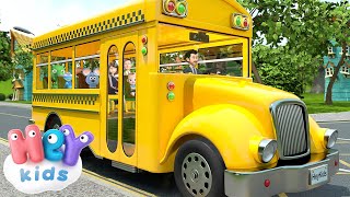 The Wheels On The Bus song  karaoke 🚌 HeyKids  Nursery Rhymes [upl. by Blalock]