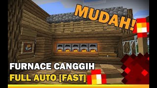 CARA MEMBUAT FURNACE OTOMATIS Minecraft Tutorial [upl. by Llenhoj]