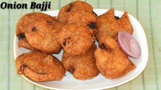 Onion Bajji in Kannada  ಈರುಳ್ಳಿ ಬಜ್ಜಿ Quick and Crispy Onion Bajji Recipe in Kannada  Rekha Aduge [upl. by Federico]