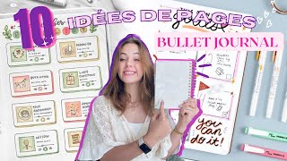 10 IDÉES DE PAGES à ajouter à son BULLET JOURNAL 2023 [upl. by Oludoet]