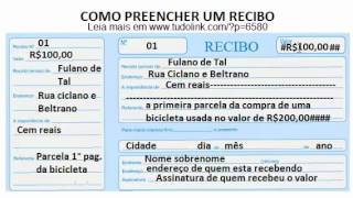 Como preencher um recibo de pagamento aluguel compra etc [upl. by Asabi48]