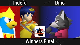 CounterPick 2 Remix Winners Final  Indefa Marth Dedede vs Dino Wolf [upl. by Darsey]