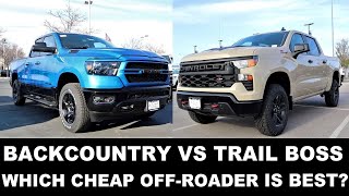 2022 Ram 1500 Backcountry Vs 2022 Chevy 1500 Trail Boss Is The Backcountry Worth 6000 More [upl. by Melisande538]