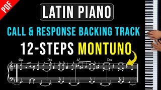 12Step Latin Piano Call amp Response Backing Track  Montuno pianotutorial [upl. by Hernandez]