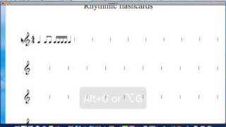 Sibelius tutorial how to create rhythmic flashcards [upl. by Kenway291]