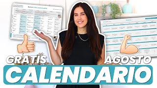 Calendario EJERCICIOS Gratuito AGOSTO  Gym Virtual [upl. by Bartholemy705]