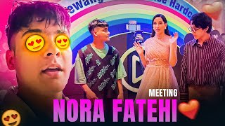 Promo shoot w NoraFatehi 😍😍  Yogesh sharma vlogs [upl. by Ahsinotna]