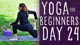 Yoga For Beginners At Home 30 min class 30 Day Challenge Day 24 [upl. by Eissen686]