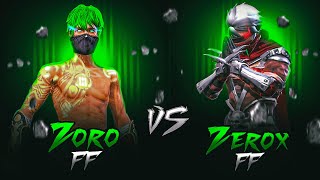 Zoro FF🇲🇦 Vs Zerox FF🇳🇵 1vs1 in Mobile after Long Time📲 [upl. by Litton]