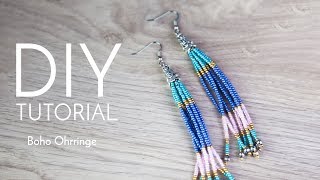 Boho Ohrringe  DIY Anleitung  Perlenladen Online [upl. by Herra417]