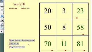 Cross Number Puzzles—Addition and Subtraction [upl. by Lasiaf]