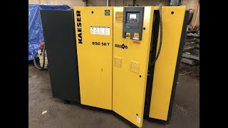 KAESER 2013 BSD 50T ROTARY SCREW AIR COMPRESSOR  SOLD [upl. by Aima]